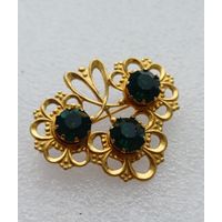 Все лоты с 1р.Интересная позолоченная брошь