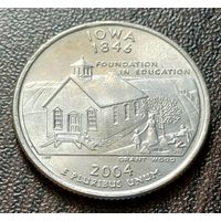 США 1/4 доллара, 2004 Квотер штата Айова   P    ( 1-7-1 )