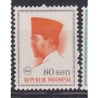 Президент Сукарно Известные люди Личности Индонезия 1966 год  лот 17 ЧИСТАЯ
