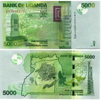 Уганда 5000 шиллингов 2019  год UNC