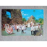 Этнография. Панама. Фолшьклорное представление с местной музыкой и типичными танцами