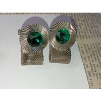 Запонки с камушком СССР . С рубля .