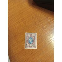 1911 Россия Великое княжество Финляндское зуб 14 1/4 на 14 герб чистая клей наклейка (2-5)