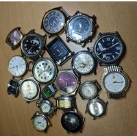 20 разных, наручных часов. Не проверялись