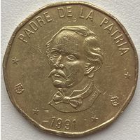 Доминиканская Республика (Доминикана) 1 песо 1991 г.