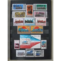 Продажа коллекции с 1 рубля! История развития ж/д транспорта на марках мира.