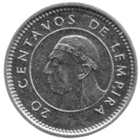 РЕСПУБЛИКА ГОНДУРАС. 20 СЕНТАВО 1999