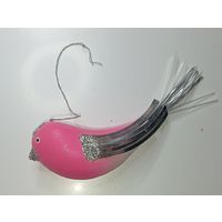 Ёлочная игрушка  -  Птичка . СССР  .