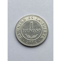1 боливиано 2012 г., Боливия