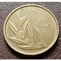 Бельгия 20 франков, 1982     BELGIE      ( 1-12-4 )