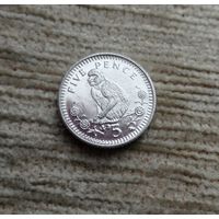 Werty71 Гибралтар 5 пенс 2003 Берберийская обезьяна