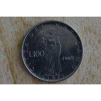 Ватикан 100 лир 1965 с 1 руб