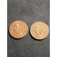 Германия 2 евроцента 2010 G D