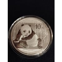 Китай 10 юаней 2015 Панда СЕРЕБРО