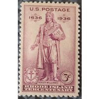 1936  300 -летие основания Род Айленда Роджером Уильямсом США