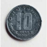 Австрия. 10 грошей 1948 г.