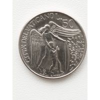 Ватикан 50 лир 1996 год.
