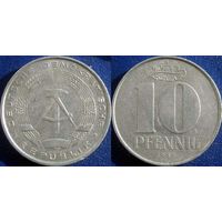 ГДР. 10 пфеннигов 1968 года.