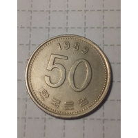 50 вон Южная Корея 1989 год