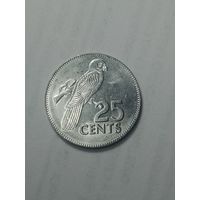 Сейшелы 25  центов  2000 года .