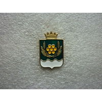 Знак лацканный. Куртамышский район Курганская область. Герб. Латунь цанга золочение.