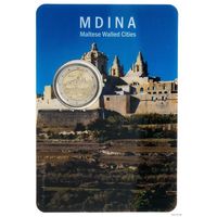 2 евро 2025 Мальта Мдина блистер BU