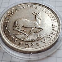 5 шилингов 1953 года Южная Африка.Елизавета 2.