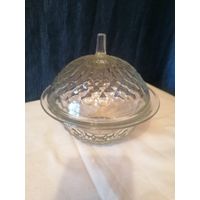 Сахарница стекло Уршельского стекольного завода, СССР