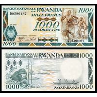Руанда 1000 франков образца 1988 года UNC p21a серия D