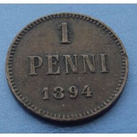 Финляндия в составе РИ. 1 пенни 1894