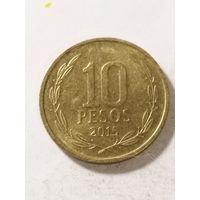 Чили 10 песо 2015