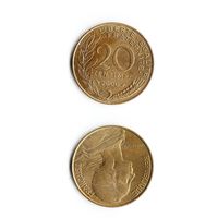 20 сантимов Франция 2000 год