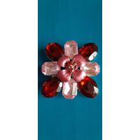 Брошь, стилизованная под крест. Винтаж.