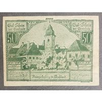 Нотгельд Австрия Баумгартен, 50 геллеров 1920 год.