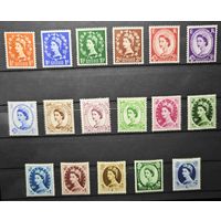 Великобритания ми 257-273 Каталог 140 евро