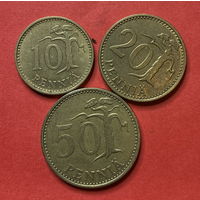Финляндия 3 монеты