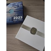 Финляндия 2 евро 2023 год PROOF 100 лет первому закону Финляндии об охране природы