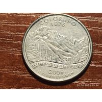 США 25 центов квотер 2006 Колорадо