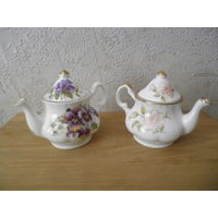 Чайник коллекционный, мини, фарфор, Англия.