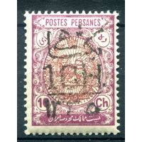Персия (Иран) - 1917г. - лев, надпечатка 1 Сh на 10 Ch - 1 марка - MH [Mi 405]. #4-W1-107-A-1