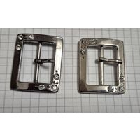 Пряжка с язычком 25 мм никель, черный никель