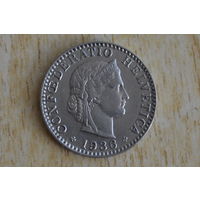 Швейцария 20 раппенов 1936