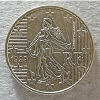 Франция 10 евроцентов, 1999 г., KM# 1285