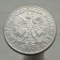 Польша 10 злотых 1932 М. д. Лондон