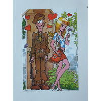 Юмор Югославия 1980-е 9х14 см