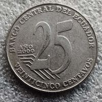 Эквадор 25 сентаво  2000 г.