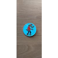 Значок. Ну, Погоди! Волк с удочкой. САЗ.