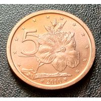 Острова Кука 5 центов, 2010    ( 1-5-2 )
