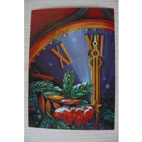 Хмелев В., С Новым годом! 1983, 1984, чистая, ДМПК (часы, рябина).