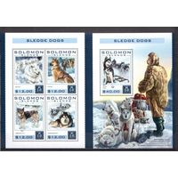 Соломоновы острова 2016 Фауна домашние собаки - 1 лист + 1 блок MNH**